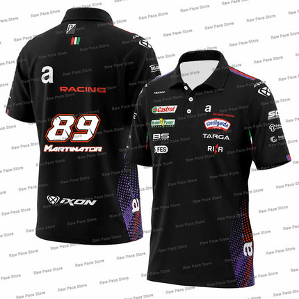 Marco Bezzecchi 72 Racing Team 2026 Polo Shirt for Men Breathable Outdoor Sports T-Shirt Martin 89 Daily Casual Plus Size Polos