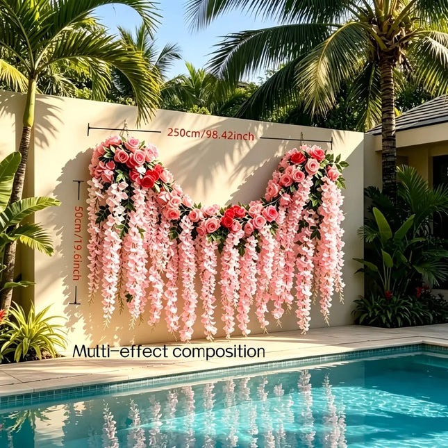 Hanging Flower Vines - artificial flowers for wall (photo 2 of 6)
