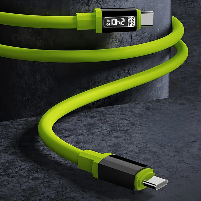 240W USB USB-C Cable PD Fast Charging Phone Charger Data Cord For iPhone Samsung Xiaomi Huawei USB-C to USB-C - product image