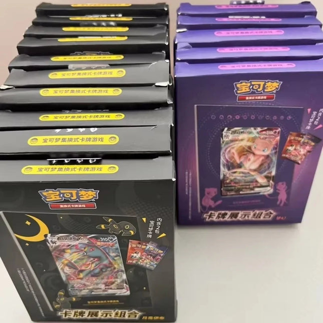 Hot Sale 100% Original Pokémon Sammelkarten Spiel Ptcg Chinesische Karten Buch Geschenkbox Karten Ausstellungs-Kombination Komplette Auswahl Spielzeug Geschenk