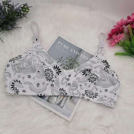Wire Free Bra 54F 54E 54DD 52F 52E 52DD 50F 50E 50DD 48F 48E 48DD 46F 46E 46DD 44F 44E 44DD Sexy Cotton Lingerie Women Bras C30