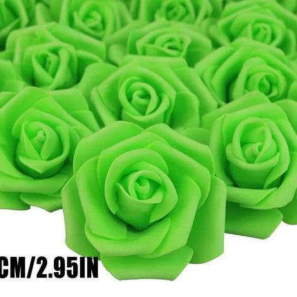 20~200pcs Foam Rose Artificial Flowers Head Teddy Bear Rose Handmade DIY Gift Decoration Wedding Valentines Day Home Decor