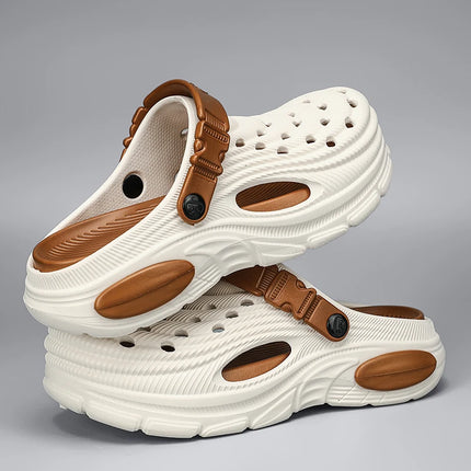 Plus Size 47 Summer Men Sandals Clogs Outdoor Garden Clogs Hole Shoes Male Casual Shoes Water Shoes Comfort Home Soft Slippers