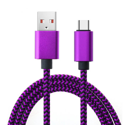 USB USB-C Cable Date Sync 2.4A Fast 1M 2M 3M Charging Nylon Braided Wire Charger Cable For Samsung Huawei Android - product i