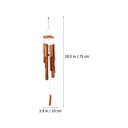 75cm bamboo wind chime and wind chime crafts are suitable for outdoor garden, terrace, home decoration, Zen meditation, retro ro