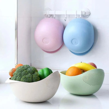 Rice Washing Filter Beans Strainer Basket Colander Plastic Sieve Fruit Vegetable Bowl Drainer Cleaning Tools Home Kitchen Tools