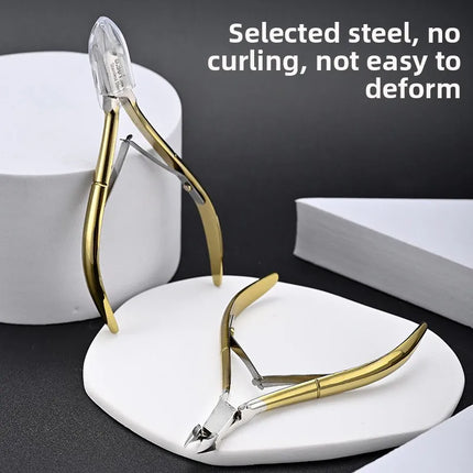 1Pcs Nail Cuticle Nipper Dead Skin Remover Scissor Stainless Steel Tweezer Clipper Manicure Professional Tool Trimmer