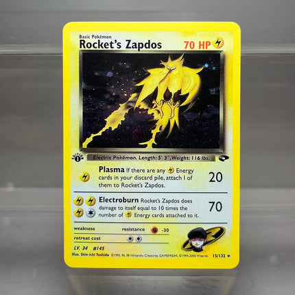 PKM Cards 1st Edition Gym Challenge 1996 Base Set Single Foil Cards Mewtwo Gengar Raichu Game Collection Cards PTCG Proxy Cards
