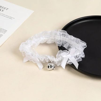 Japanese Bow Lace Small Bell Leg Rings Women Sexy Garter Belt Cos Maid Leg Strap Accessories JK Lolita Lori Cute Bowknot Garters