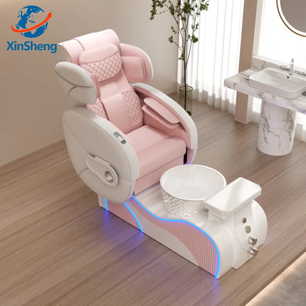 XinSheng Pedicure Chair Salon Chairs SPA Furniture Back Massage Chair Pedicure Stool Nail Sofa Couch Foot Bath Foot Soaking