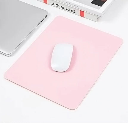 Small PU Mouse Pad Single-sided Solid Color Universal Non-slip Pad Mouse Pad Suitable For PC Laptops Office PU Gaming Mouse Pad