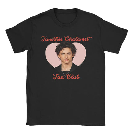 Harajuku T Shirt Beach Timothee Chalamet American Actor Hip Hop T Shirts Pure Cotton Tee Shirt for Men Y2K Short Sleeve Clothes