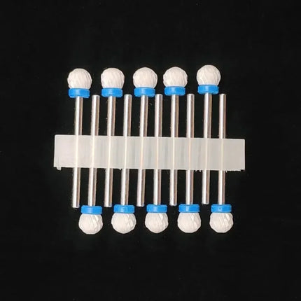 10 Ceramic Drill Bits, Milling Cutters, Rotating Nail Polish Grinding Machine Accessories, Overflow Removal Tool Accessories