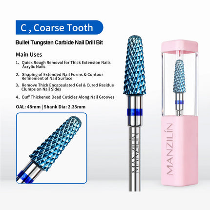Professional Nail Art Drill Bits Accessories Milling Cutters Gel Polish Remover Nail Electric Tungsten Carbid Manicure Tools Kit