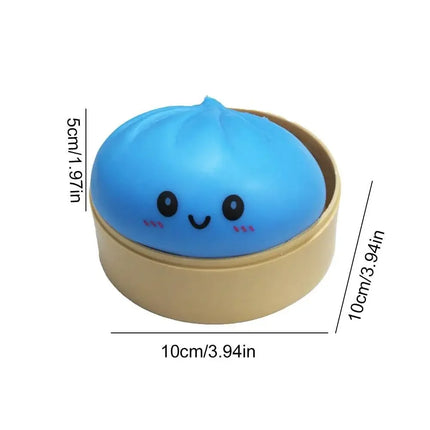 Halloween Ghost DumplingsToy Soft Slow Resilience Squishy Toy Fidget with Steamer Steamed Stuffed Bun Squishy Pinch Le