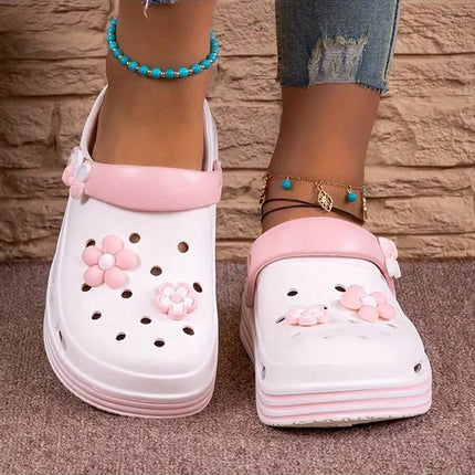 Fashion Sandals Waterproof Slippers Women Shoes Summer Outdoor Slides Soft Sole Garden Shoes Indoor Nursing Clogs Sandals