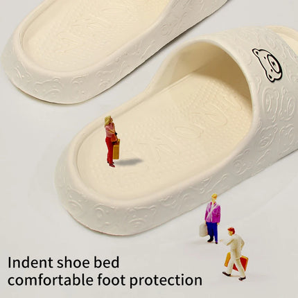 Non-Slip Slippers for Women Outer Wear 2024 New Indoor Home Sandals Female Summer Eva