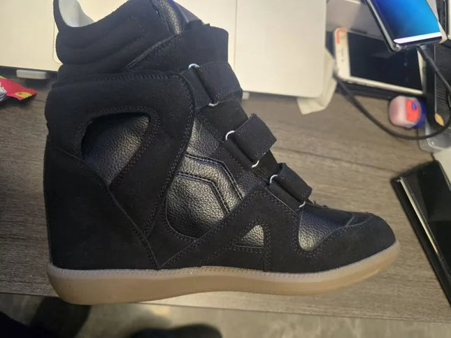 2026New Women's Shoes 7cm Inner Height-increasing Sport Shoes Fashion High-top Casual Shoes Women's Sneakers Zapatillas De Mujer