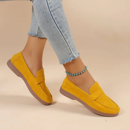 Women Work Shoes Comfortable for Work Autumn Fashion Women Casual Flat Shoes Plus Size 35-43 Non-slip Platform Zapatos De Mujer