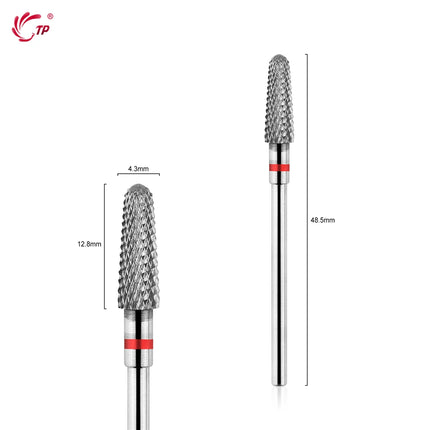 TP Tungsten Steel Nail Drill Bits Rotary Cuticle Clean Electric Nail Drill for Manicure Pedicure Burrs Remover Nail Accessories