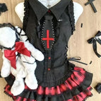 7332 black red set / XL