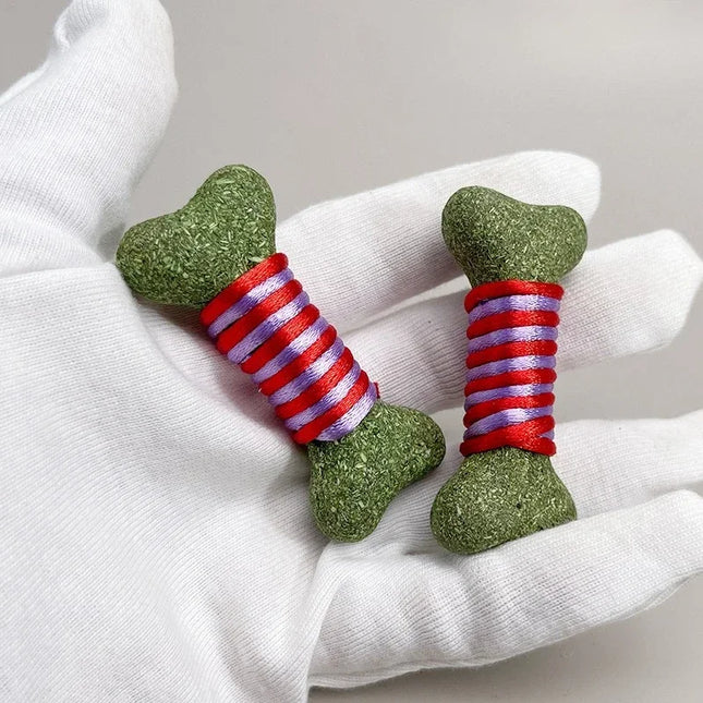 Rope Wound Bone Cat Grass Toys Cat Catnip Ball Toys, Cat Self-Entertainment Toys, Cat Snack, Kitty Teeth - product image 5