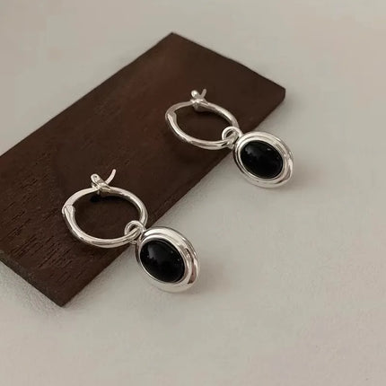 VENTFILLE 925 Sterling Silver Geometry Hoop Earring for Women Minimalism Classic Office Versatile Fashion Jewelry Gift Dropship