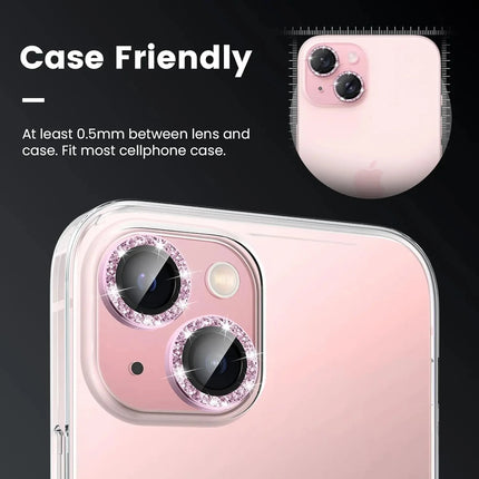 Glitter Camera Lens Protector Cover for iPhone 17 Pro Max 16 15 Pro 13 11 14 15 Plus 12 Mini Tempered Glass Protection Lens Film