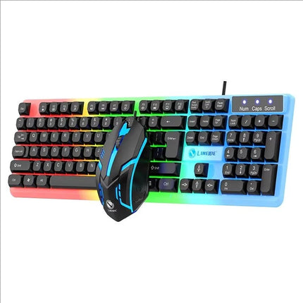 GTX350 Gaming Keyboard Mouse Combos Computer Laptop Backlight Gamer Kit LED Wired Usb Keyboard GTX350 Set-Black - product ima