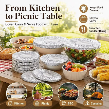 Food Grade SingleUse Aluminum Foil Film Cover Moisture Retain Heat Insulated Pouch for Fresh Produce Household Food Preservation