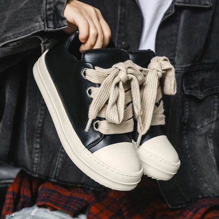 New Designer Men's Parkour Shoes Breathable Comfortable Casual Sneakers Low-top Height-enhancing Vulcanized Shoe Tenis Masculino