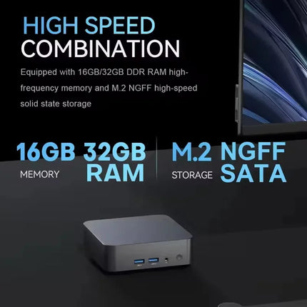Economical Mini Gaming PC Core i3 6006U Windows 11 Pro 32GB RAM 1TB/2TB SSD BT5.2 WiFi6 4K HD Office Device 3 Years Warranty