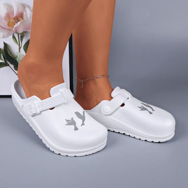Summer Women Slippers  Platform Chef Shoes Casual Outdoor Clogs Beach Sandal Waterproof Non-slip Slides Indoor Home Shoes