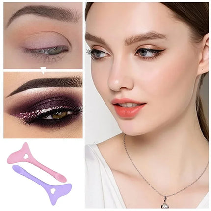 Wholesale  Multi-functional Eyeliner Stencil Wing Tips Silicone Eyeliner Aid Drawing Lipstick Wearing Aid Reusable Makeup Tools