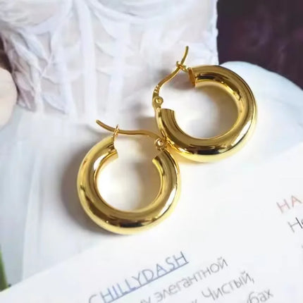 VENTFILLE 925 Sterling Silver Geometry Hoop Earring for Women Minimalism Classic Office Versatile Fashion Jewelry Gift Dropship