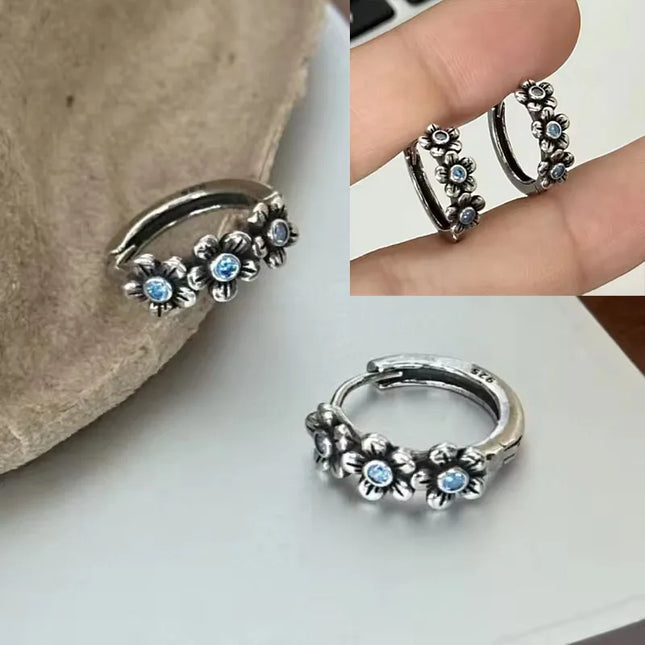 VENTFILLE 925 Sterling Silver Geometry Hoop Earring for Women Minimalism Classic Office Versatile - product image 7