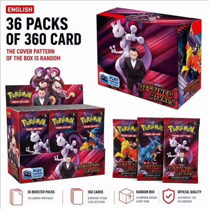 360Pcs Pokemon Card Destined Rivals Prismatic Evolutions Scarlet Violet 151 PALDEAN English Booster Battle Transaction Card