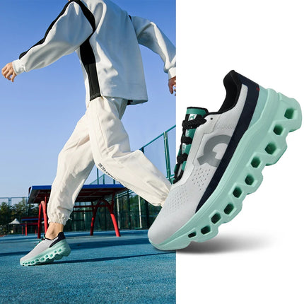 2026 Air Cushion Running Shoes Jogging Marathon Men Sports Breathable Lightweight Women's Comfortable Nonskid Leisure Sneakers
