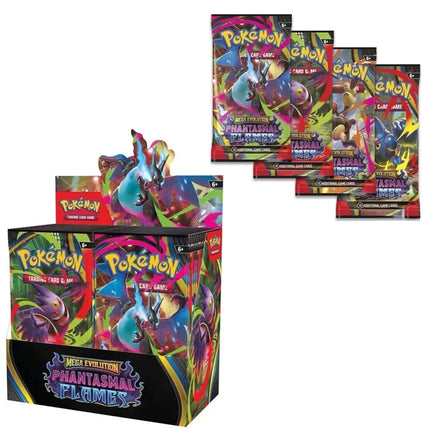 10/50 PcsPokemon Card MEGA EVOLUTION PHANTASMAL FLAMES Prismatic Evolutions Black Bolt English Booster Battle Transaction Card