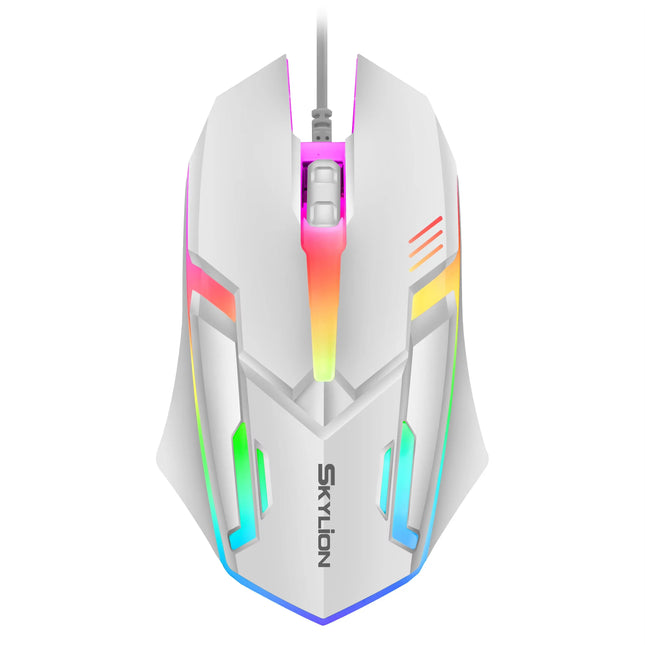 F1 Wired 3 Keys Mouse Colorful Lighting Gaming and Office For Microsoft Windows and Apple IOS System - product image from BSM