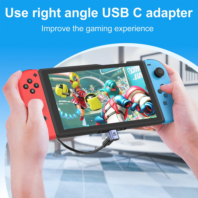 USB4.0 Magnetic Adapter Thunderbolt3 40Gbps 8K@60Hz USB C Data Adapter USB C Male to Female 100W Fast Charging Magnet Converter
