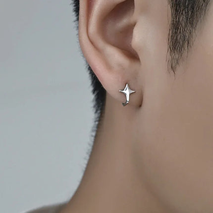 1 PC Korean Punk Stainless Steel No Pierced Pop Ear Clip Earrings for Men Women Trend Jewelry Party Gift