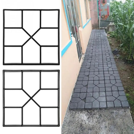 Reusable Garden Path Maker Mold DIY Garden Mold Manually Paving Cement Brick Stone Road Concrete Molds Walk Way Cement Molds