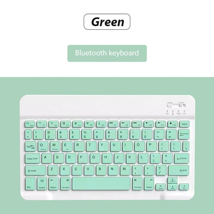 Bluetooth Wireless Keyboard With Mouse Portable Mini Rechargeable Keyboard For Ipad Tablet Android Ios Windows - product imag