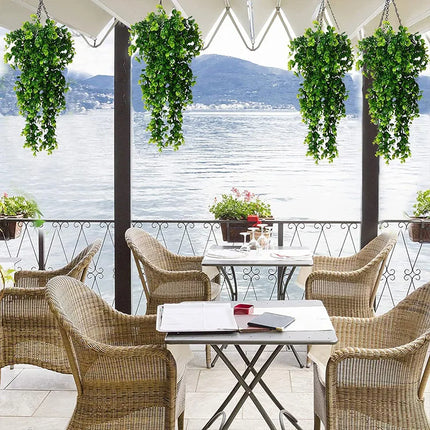 Artificial Flower Vines Simulate Plants Wall Ornaments Outdoor Garden Decorations Hanging Plants Diy Home Outdoor Decor Plant