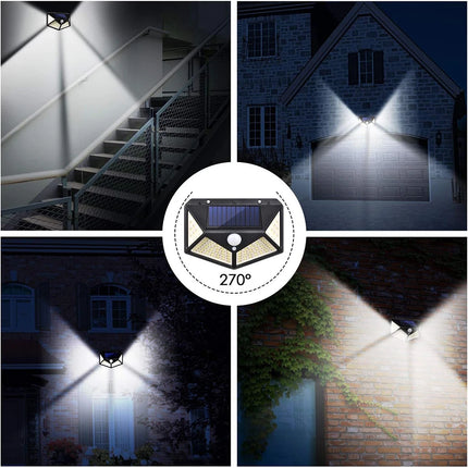 12Pack Outdoor Solar Lights 3 Modes Motion Sensor Lights Waterproof Wall Lights for Backyard Garden Patio Yard Garage Deck Porch