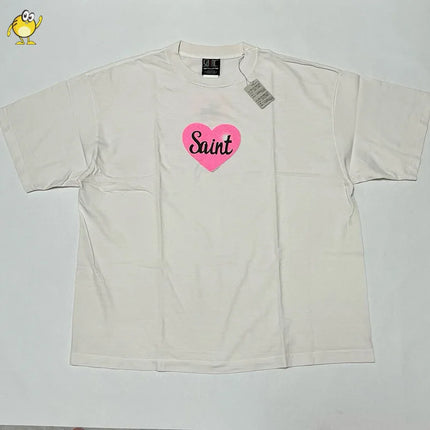 Best Quality Vintage Saint T Shirt Men Woman Summer Casual Print Short Sleeve Hip Hop Fashion Loose New Top Tee