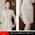 Apricot Skirt Suits / XL / China Mainland