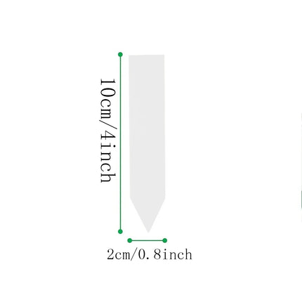 1‌00pcs/4 Inch Plastic Plant Labels with Permanent Pen - Outdoor Garden Seedling Markers