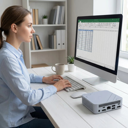 Core i9-10980HK Mini PC 32GB RAM 2TB NVMe SSD Triple 4K Display Desktop WiFi6 High Performance Office Home Small Computer